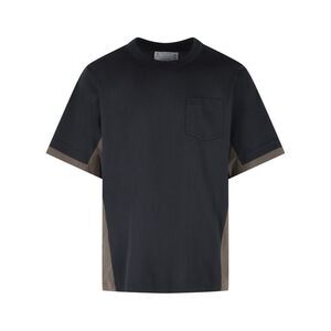 Sacai Navy Cotton T-Shirt Men